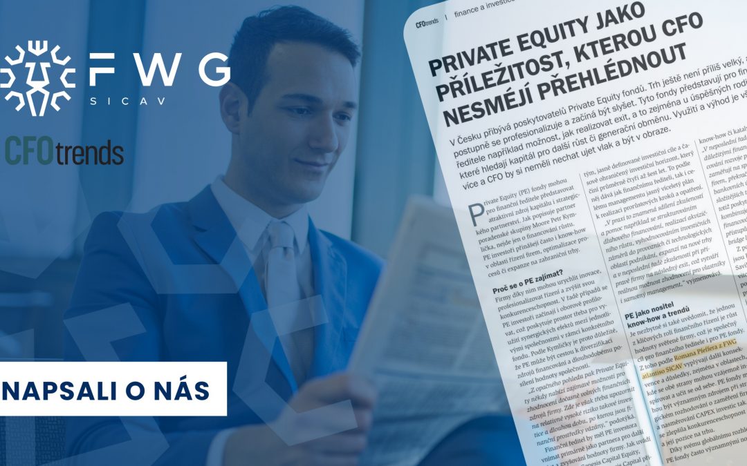 Private Equity jako příležitost, kterou CFO nesmějí přehlédnout